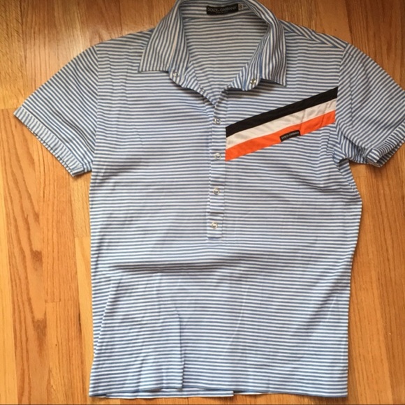 AUTHENTIC DOLCE & GABBANA Collar T-Shirt - Picture 1 of 4